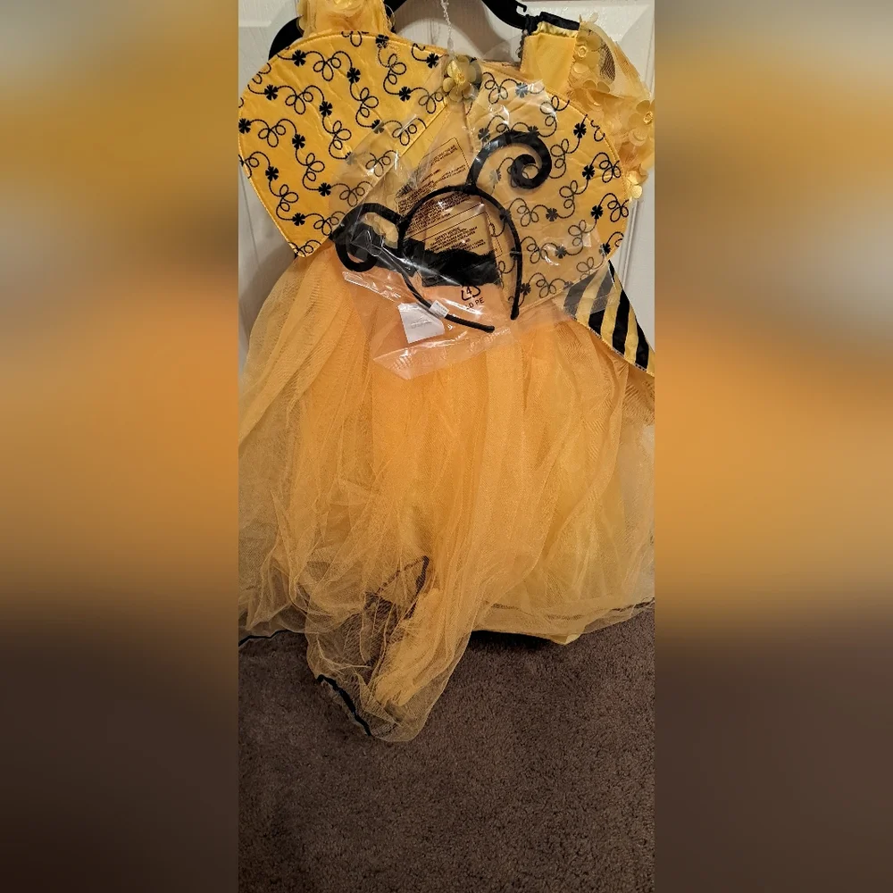 Toddler Sweet Bee Costume - Yellow and Black NWT